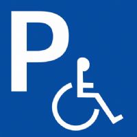 Il simbolo del parcheggio disabili